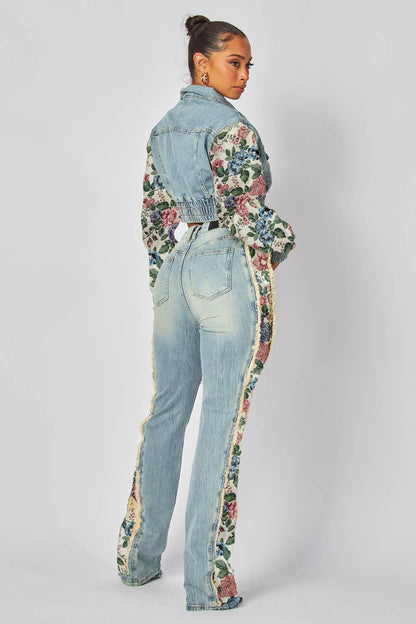 Tapestry Denim Jeans