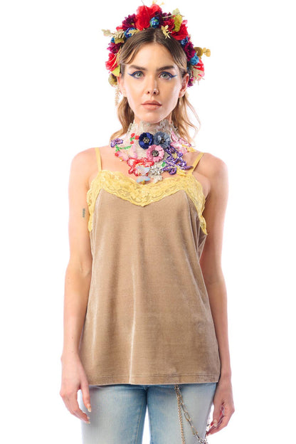 Velvet Dreams Cami-Vintage Sand | Cami Top | Sleeveless Top