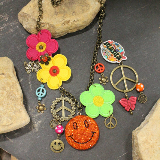 Peace, Love , & Mama Charm’d Necklace