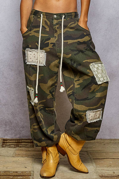 Camouflage Patchwork Joggers