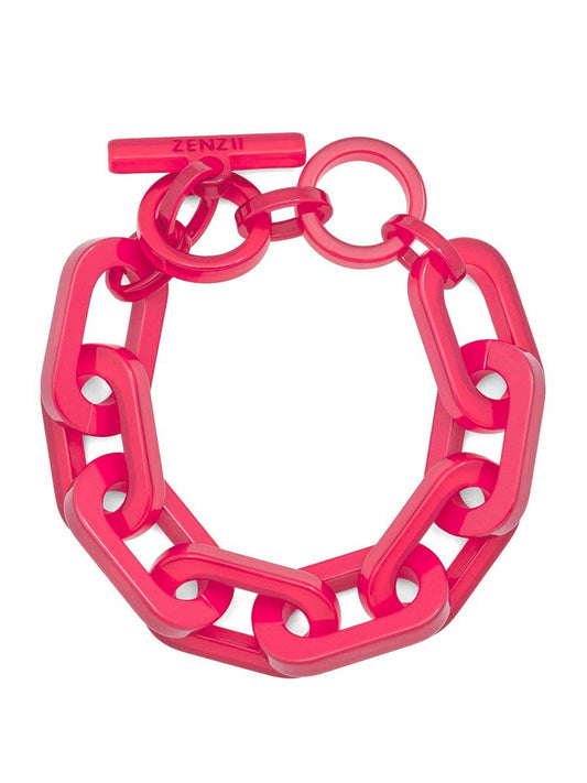 Resin Cable Chain Toggle Bracelet
