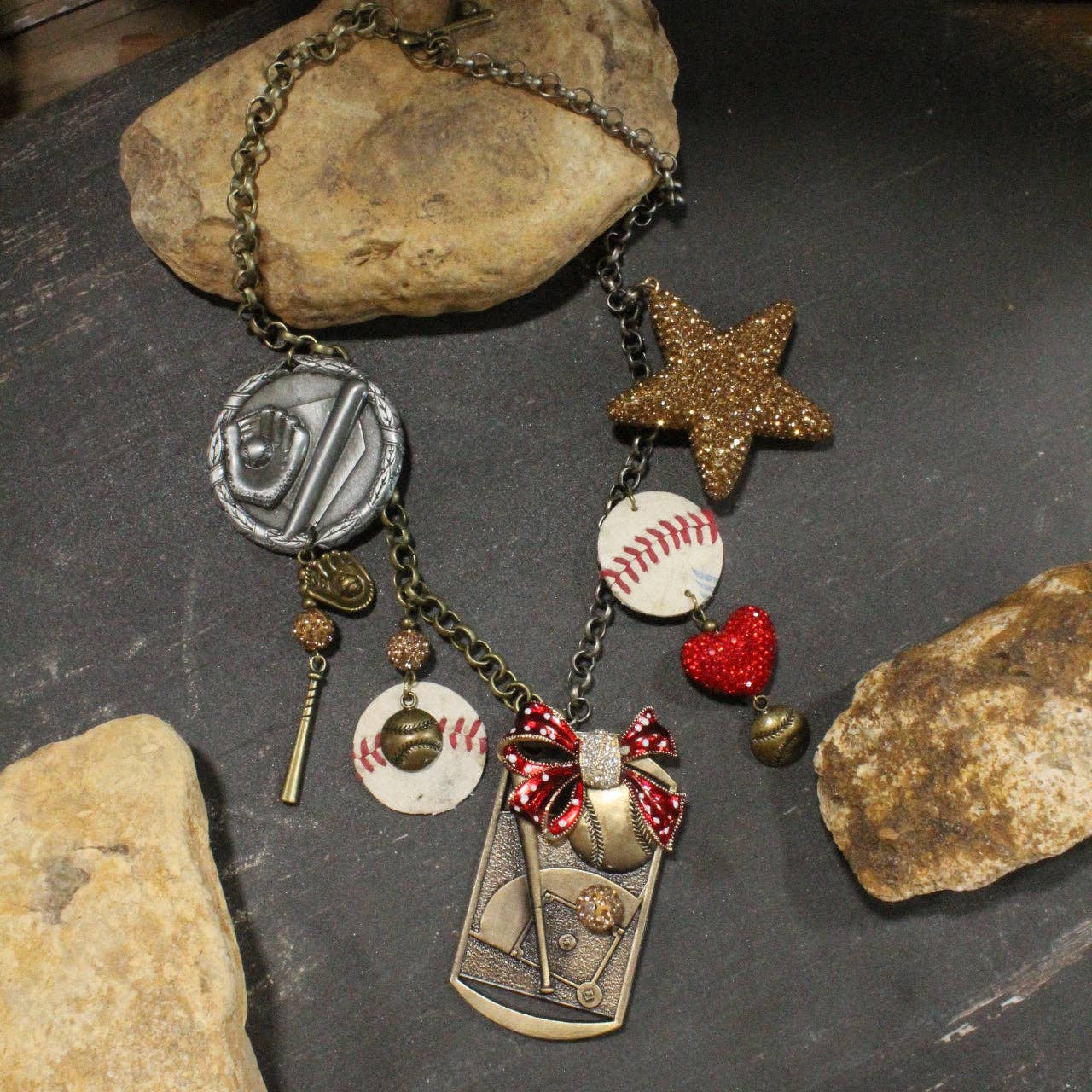 Home Run Hitter Charm'd Necklace