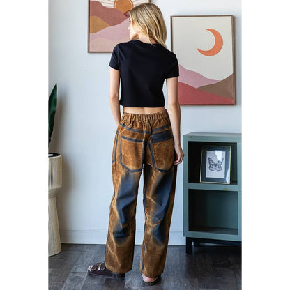 VINTAGE SUEDE VELVET PANTS