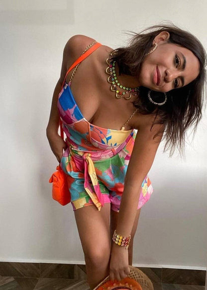 Oakland Antique Gold Neon Necklace