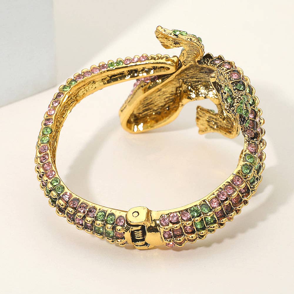 Crystal Crocodile/Alligator Embellished Bracelet
