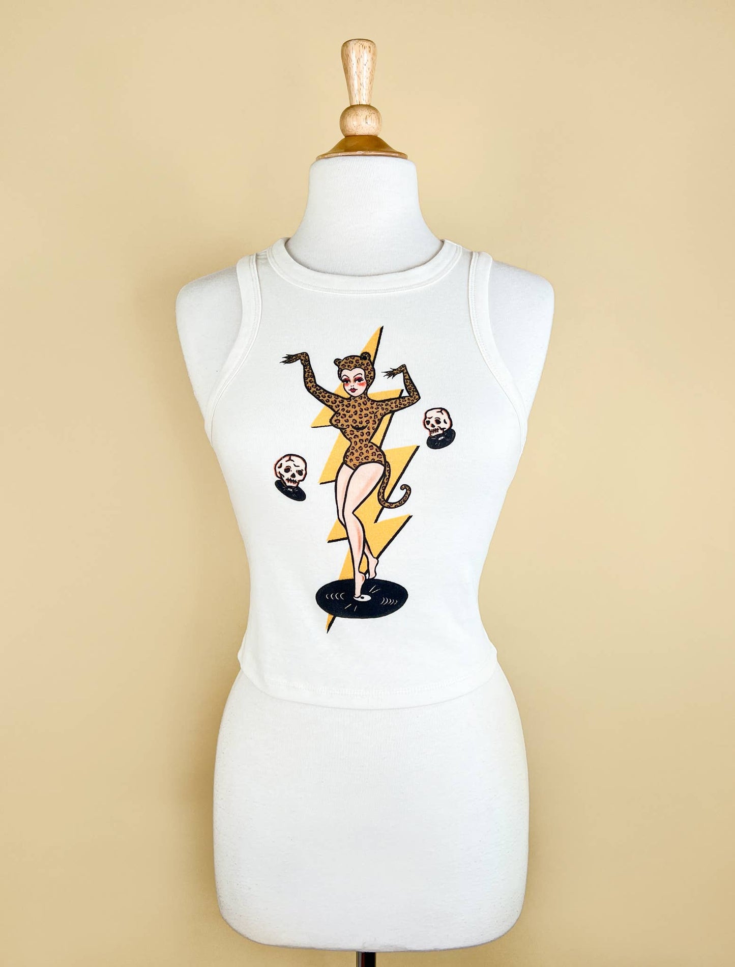 Jungle Rock Rib Racer Tank in Natural