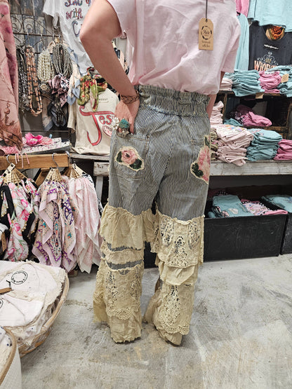 Rose railroad Ticking Pant