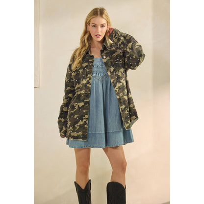 Rhinestone Denim Jacket