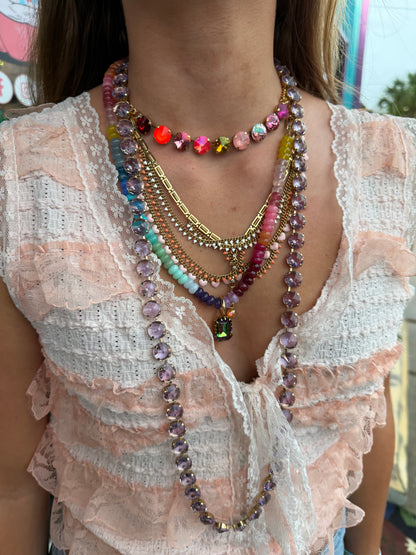 Celia Necklace in Violet Unfoiled