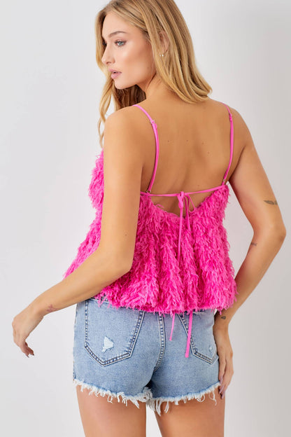Furry tank top