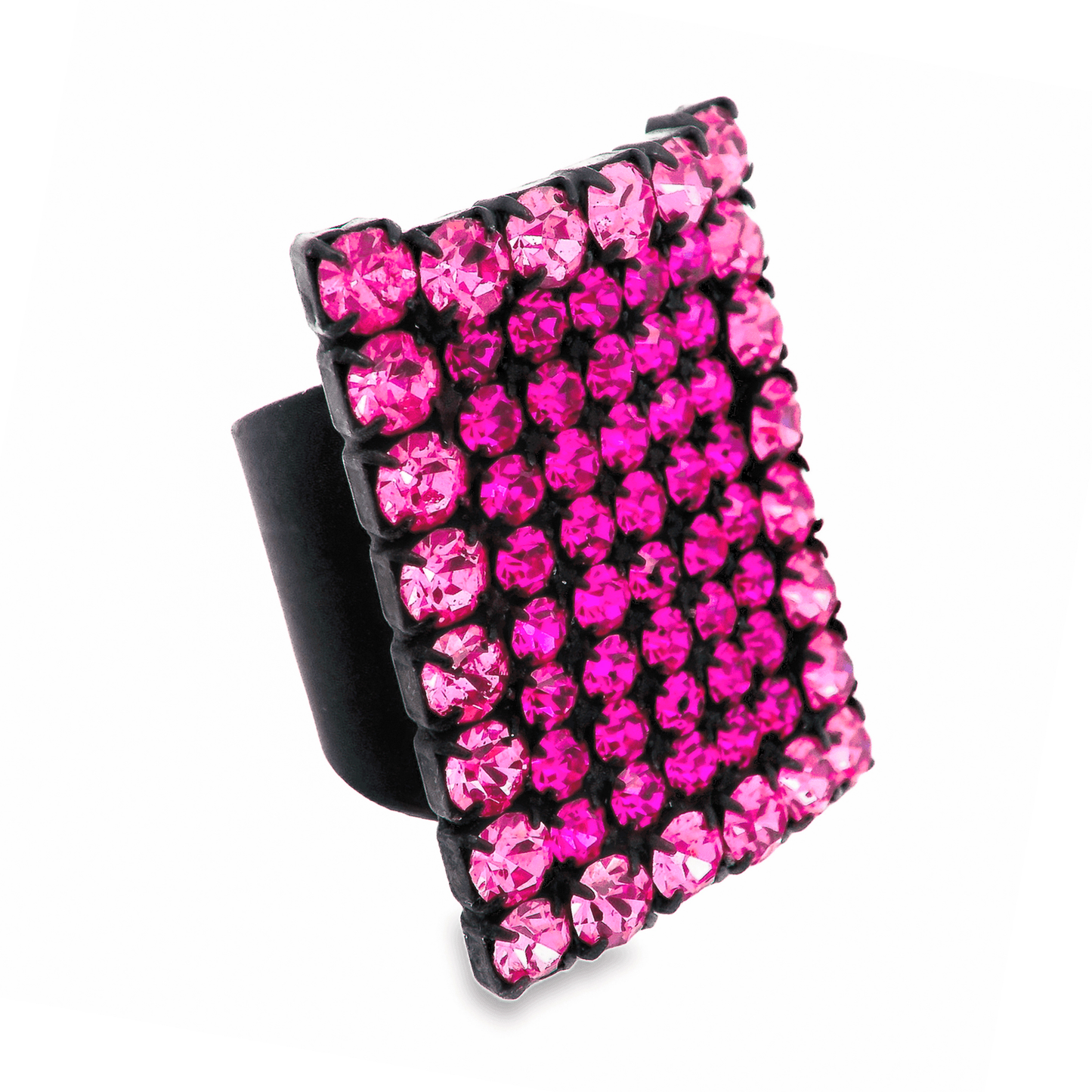 Ashley Ring in Smutt / Fuchsia