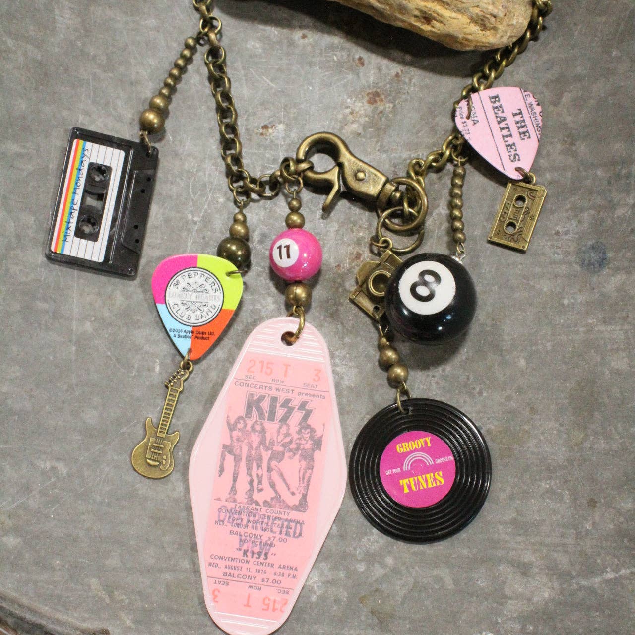 I Love Rock N Roll Charm'd Necklace