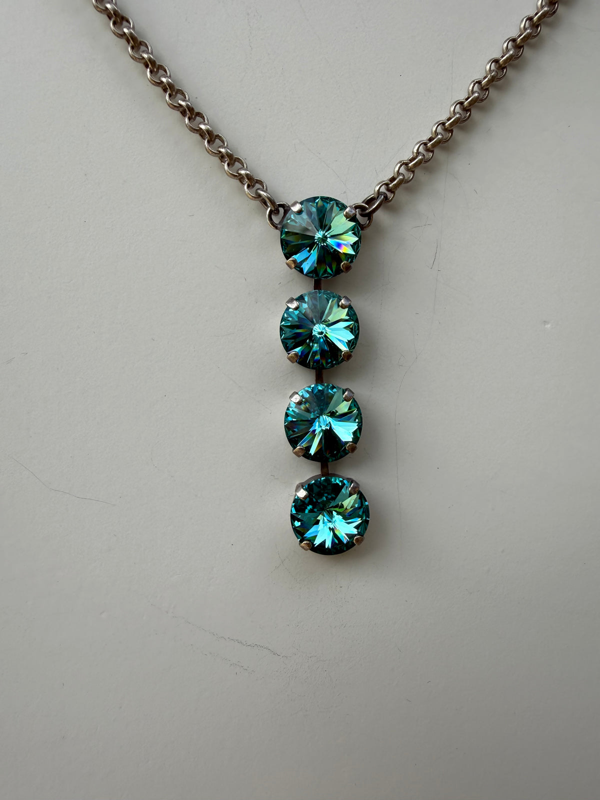 WETSTONE: Blue Lagoon Noir Drop Necklace