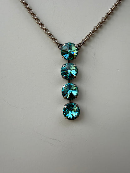 WETSTONE: Blue Lagoon Noir Drop Necklace