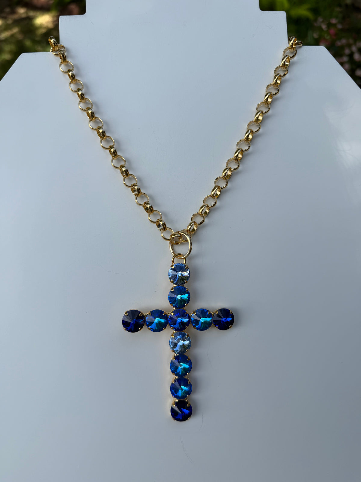 WETSTONE: Deep Seas 3” Cross Necklace
