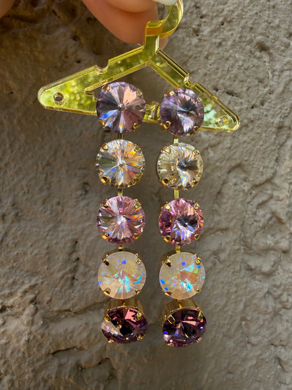 WETSTONE: Victorian Blooms 5- Drop Earrings