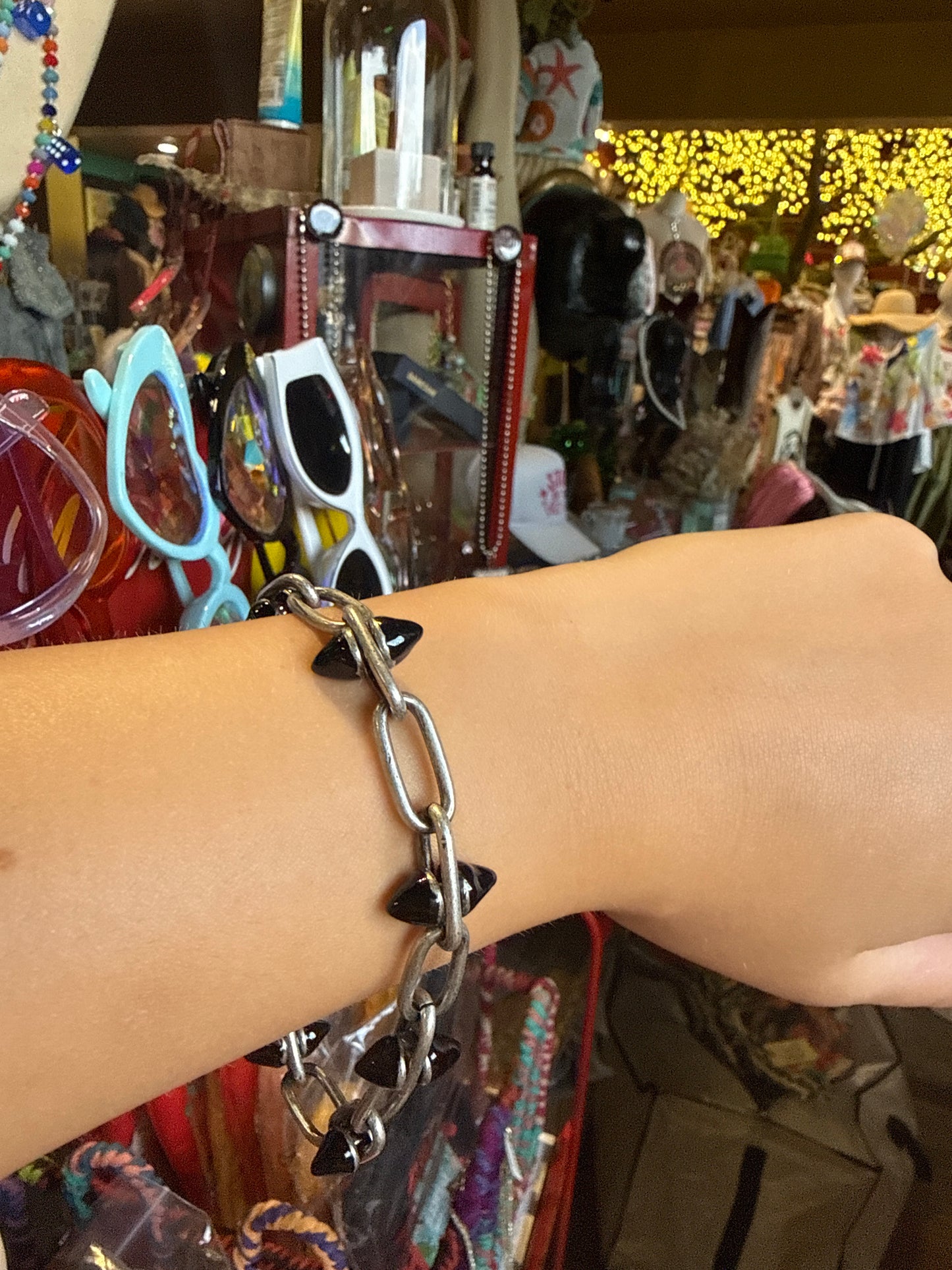 Ivey Antique Silver And Black Bracelet