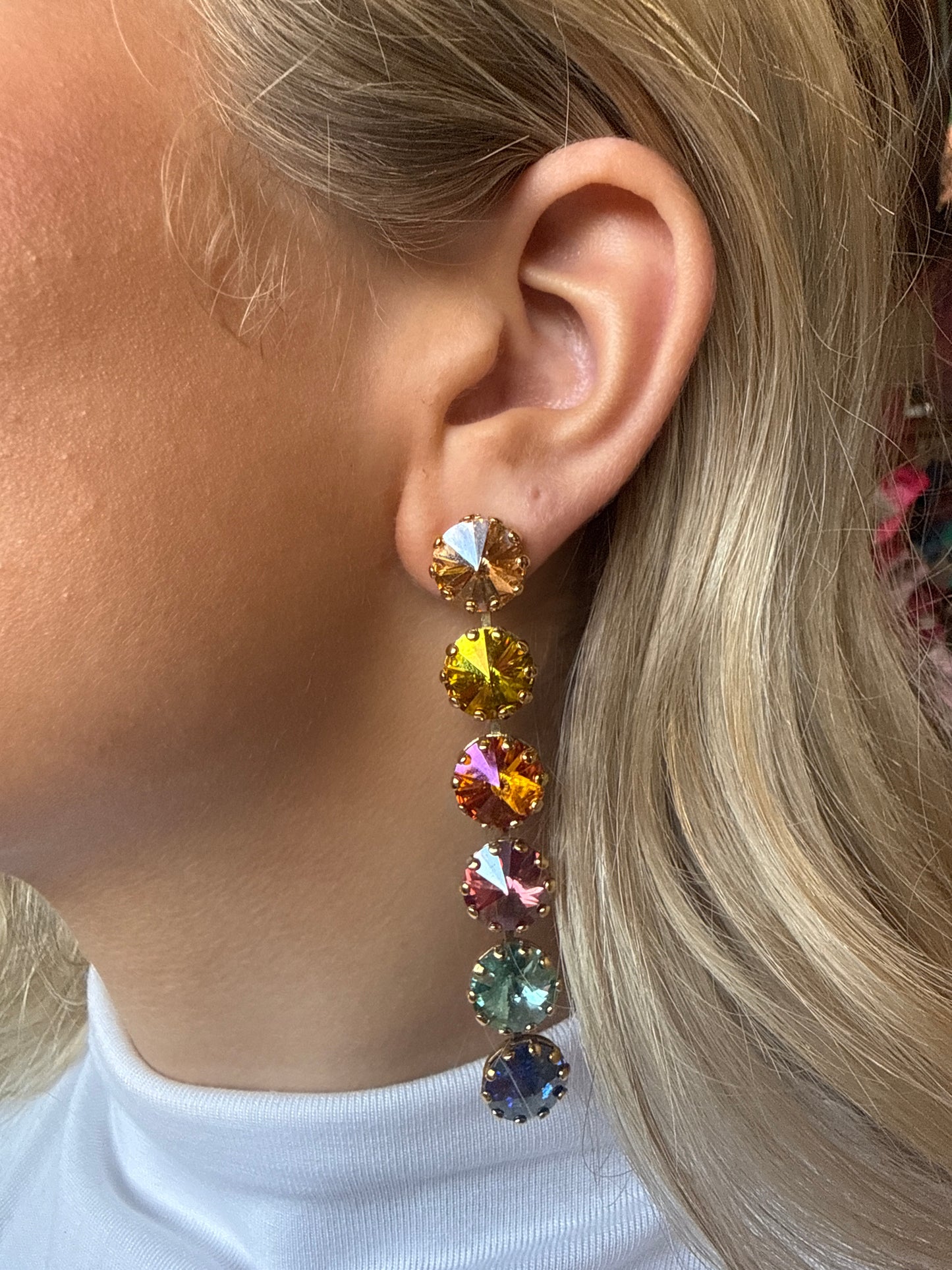 Rainbow Drop Earrings
