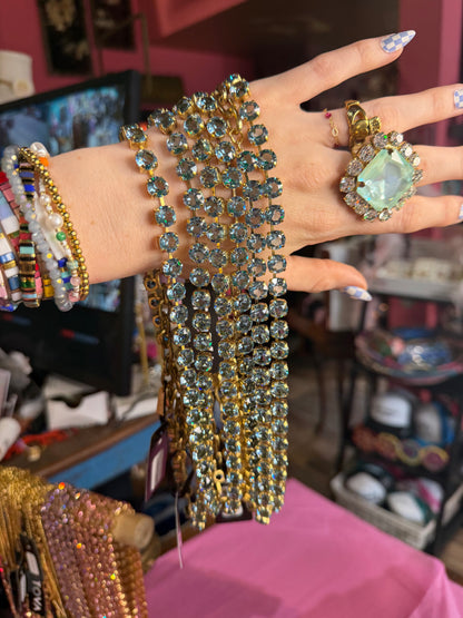 Oakland Necklace in Unfoiled Aqua