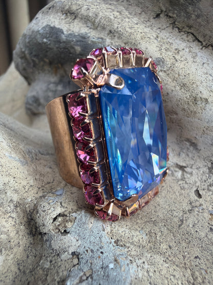 WETSTONE: Soft Blue Femme Fatale Ring