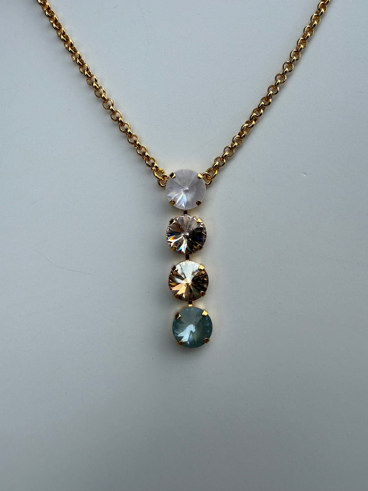 WETSTONE: Seafoam Glow Noir Drop Necklace