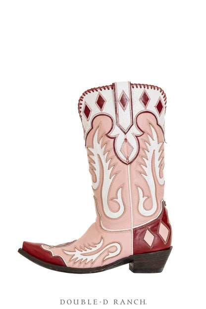 Double D x Old Gringo Cowgirl Rising Red and Pink Boots