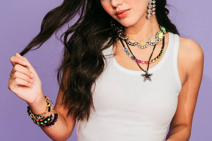 Layered Star Smutt Necklace in Candy Crush