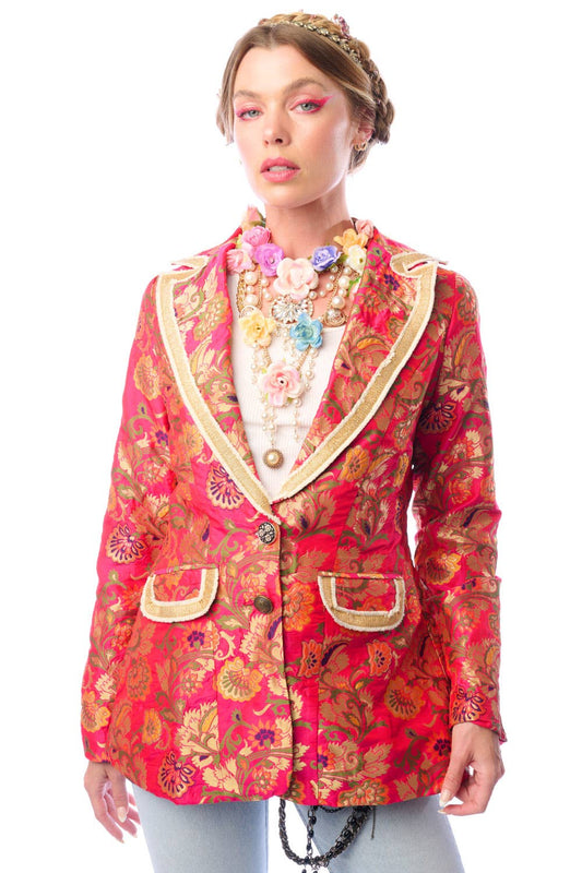 Renaissance Silk Jacquard Blazer/Jacket