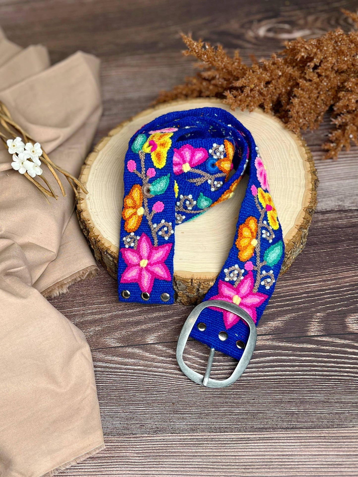 Stella Wide Embroidered Belt