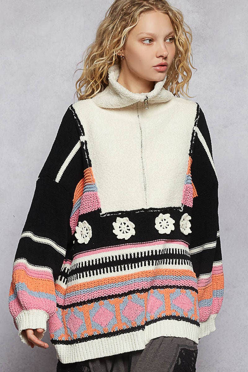 Take Me To Colorado Half Zip Sweater
