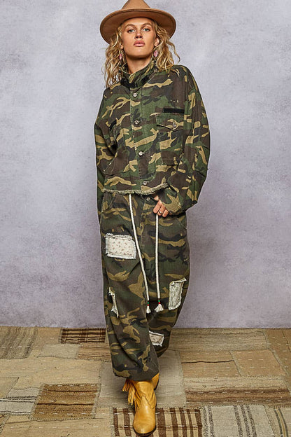 Camouflage Patchwork Joggers