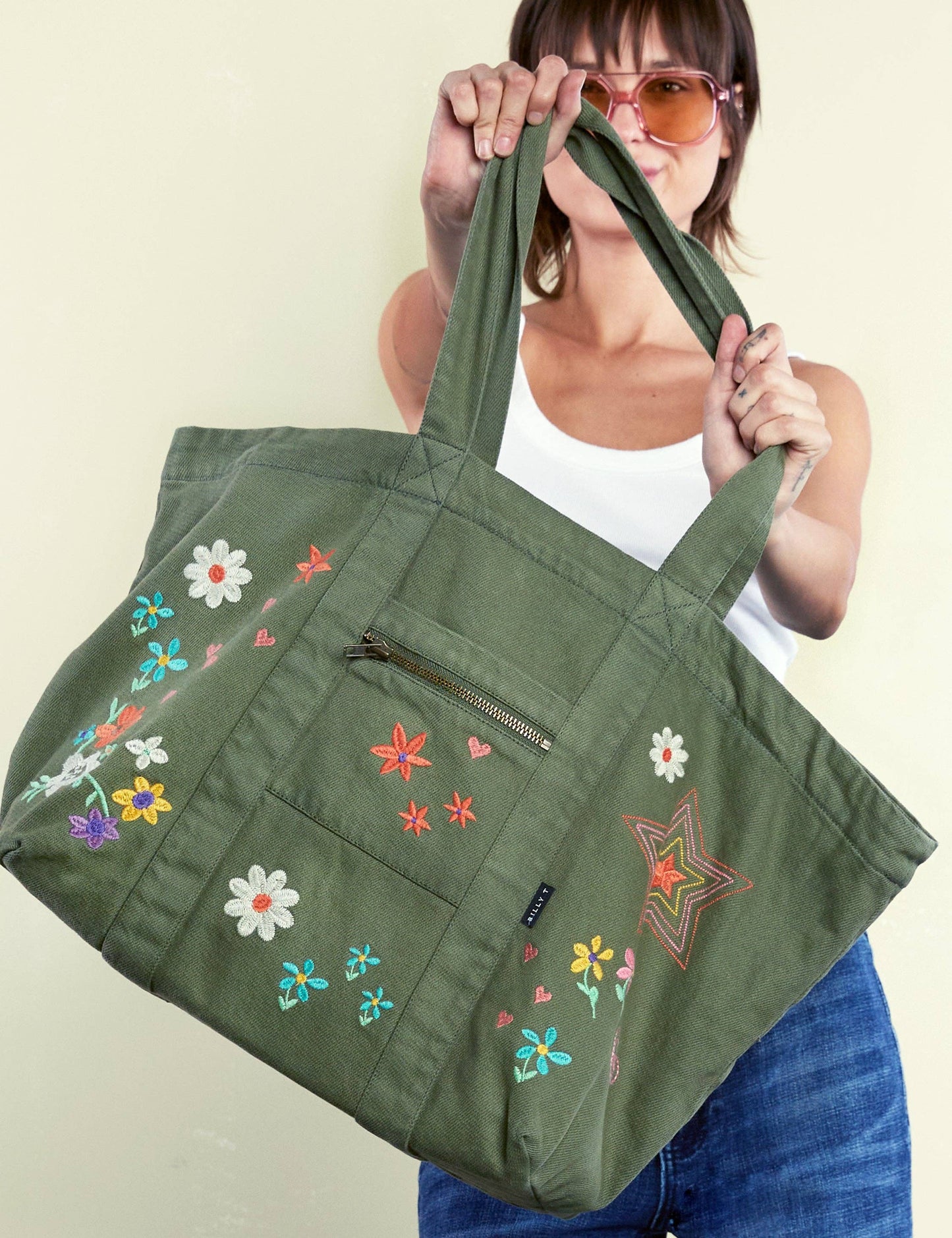 The Perfect Sized Green Tote