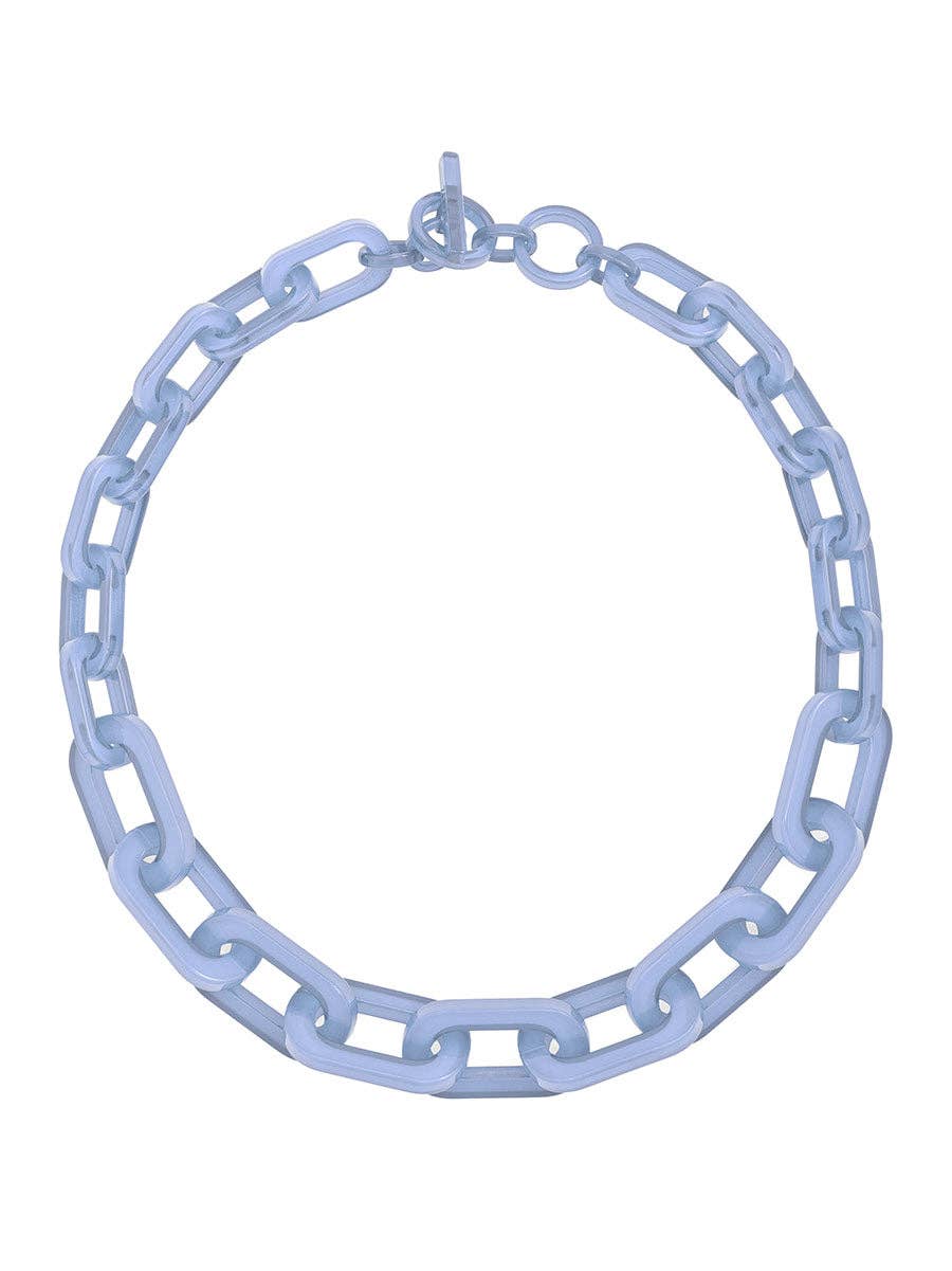 Colorful Resin Cable Link Collar Necklace