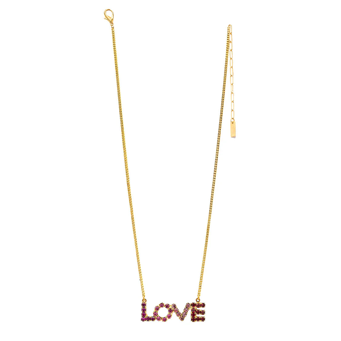 LOVE Marquee Necklace in Pinks