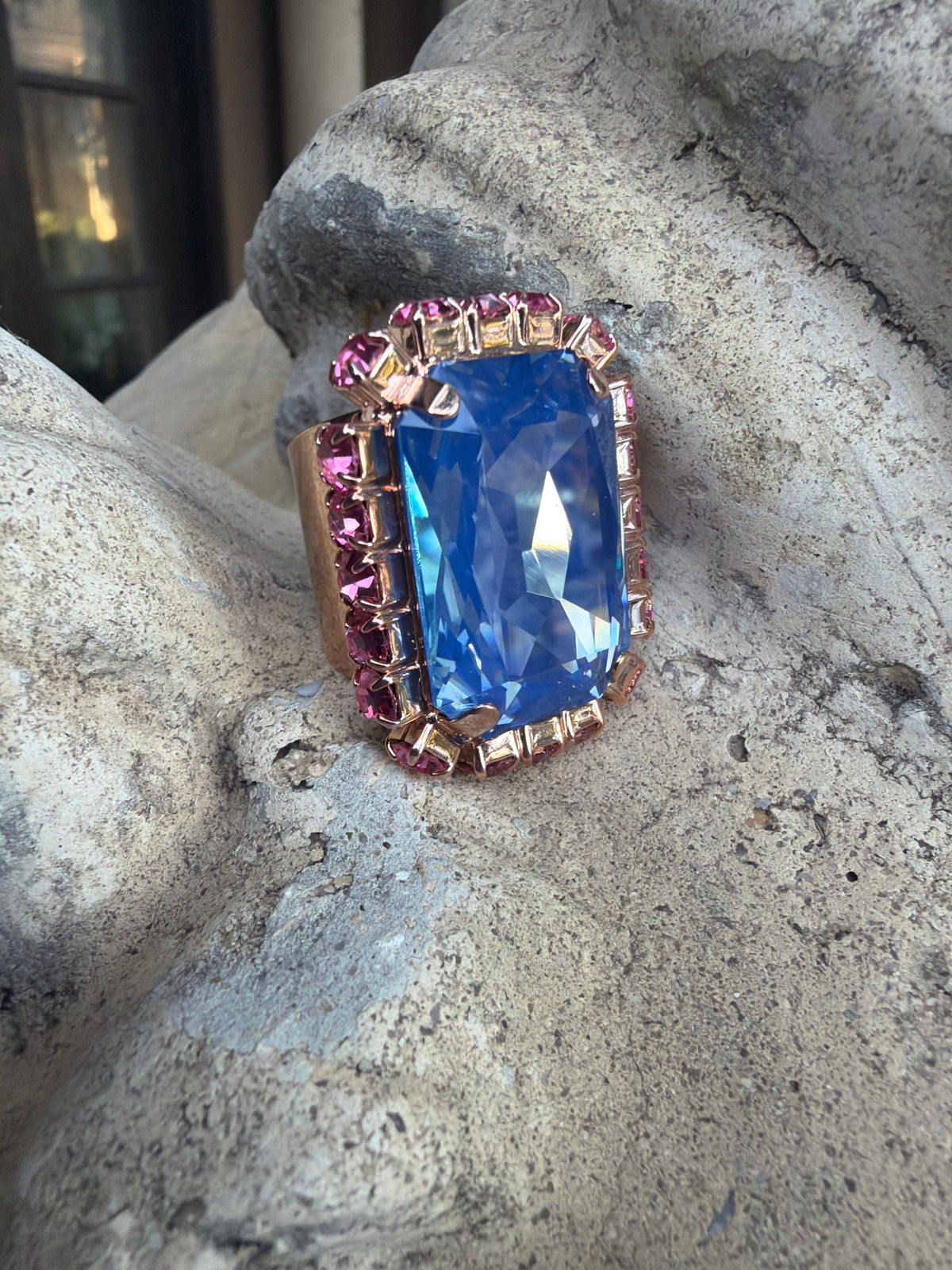 WETSTONE: Soft Blue Femme Fatale Ring