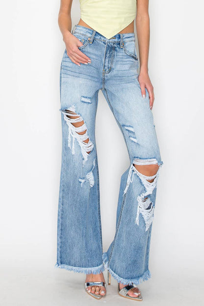 HIGH RISE WIDE LEG JEANS