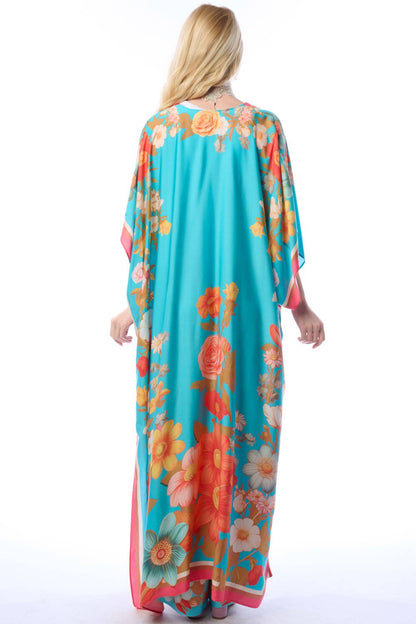 Floral Garden Maxi Kimono