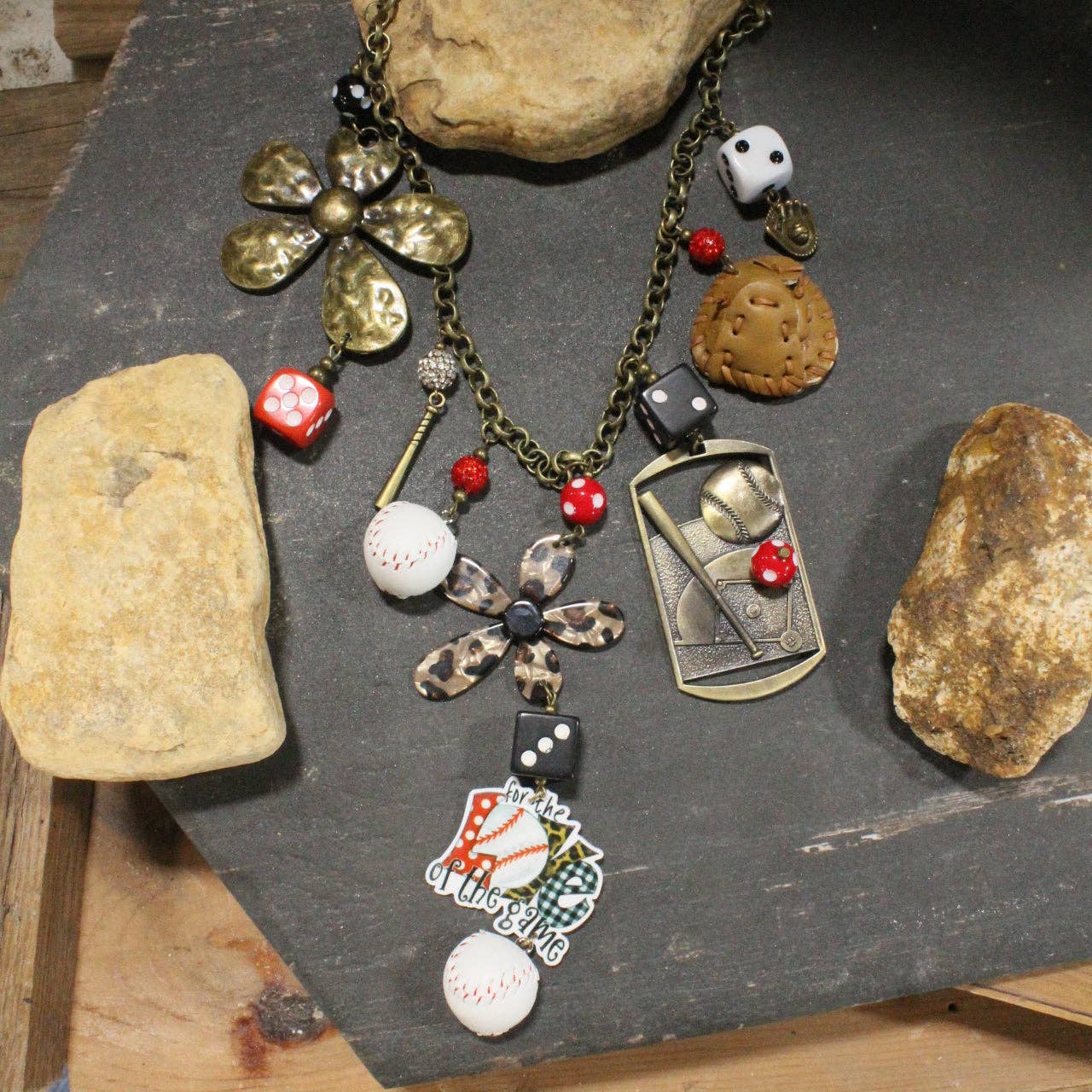 For The Love Of The Game Charm'd Necklace