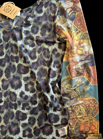Leopard Garden Mesh Top