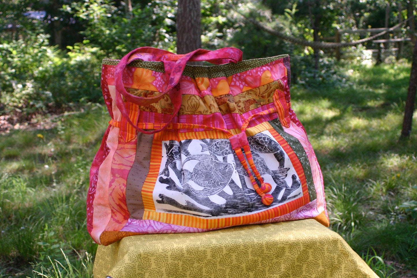 'Pwason' Fish Print Shoulder Bag