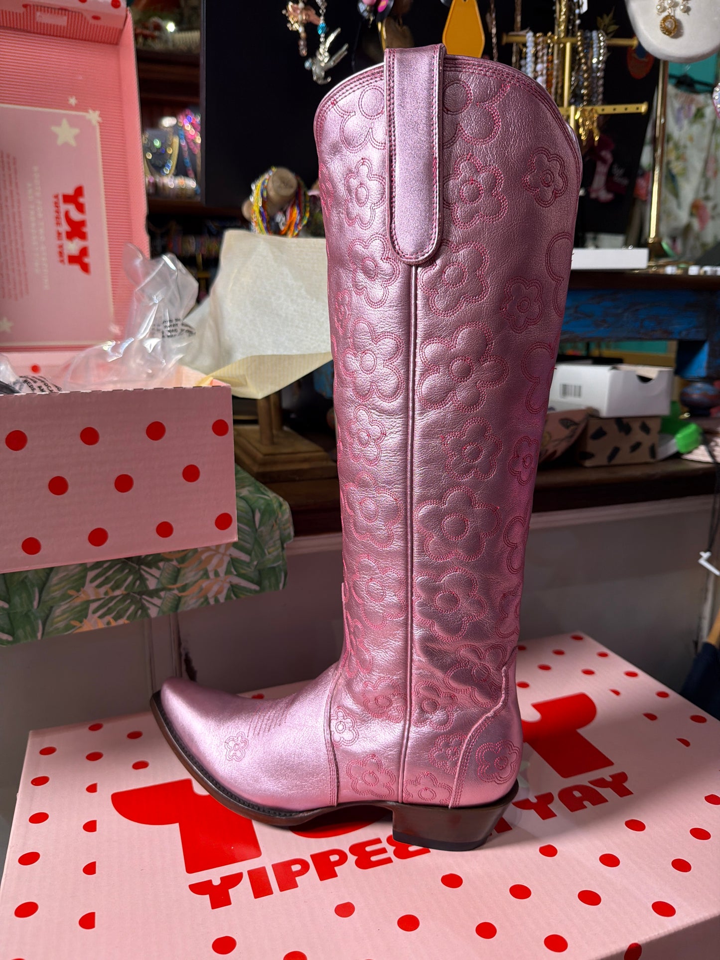 Old Gringo DIZZY LIZZY 17” Pink Boots