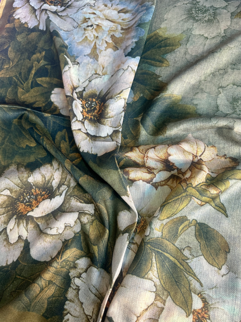 Golden Flower Wild Rag Scarf