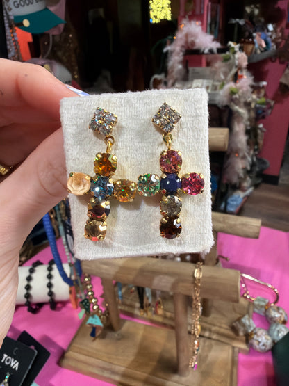 Custom Baby Cross Donatella Earrings