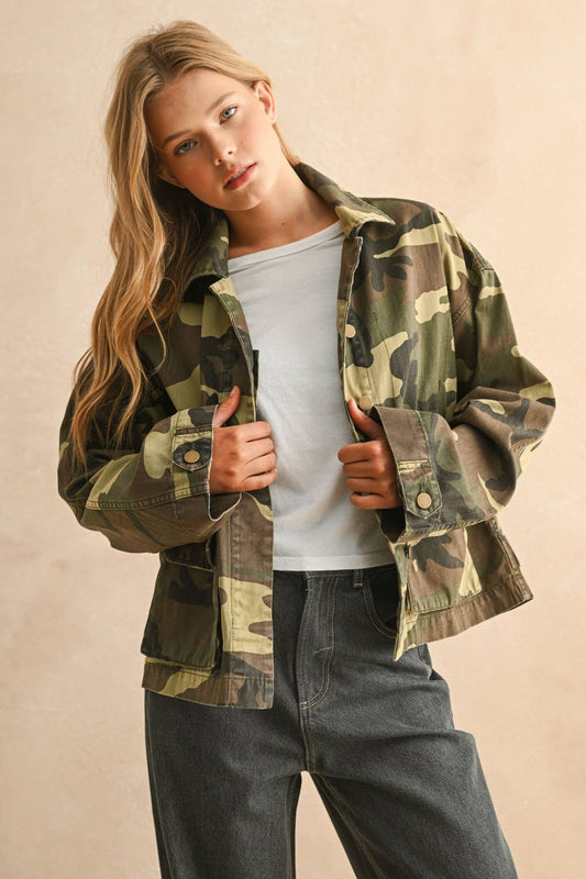 CAMOUFLAGE MILITARY JACKET