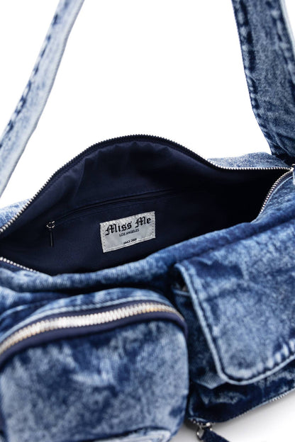 Miss Me Denim Cargo Shoulder Bag