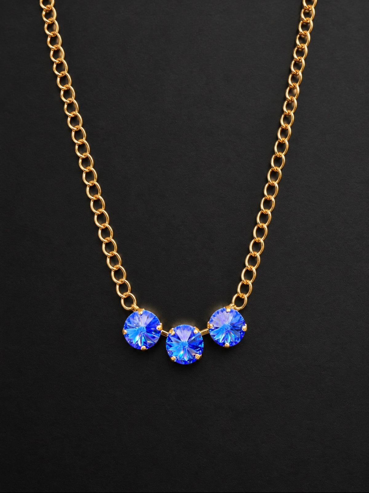 WETSTONE: Dark Sapphire Pond Pearls Necklace