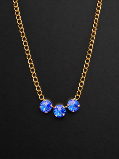 WETSTONE: Dark Sapphire Pond Pearls Necklace