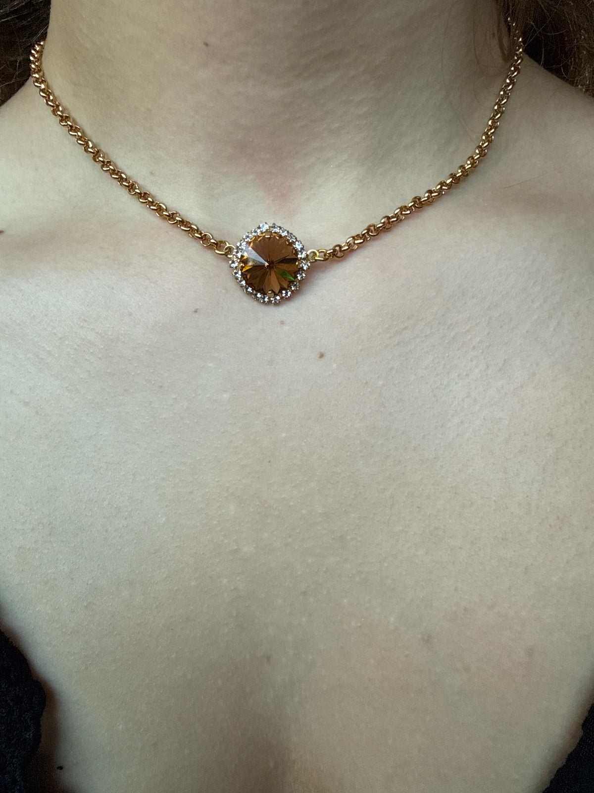 WETSTONE: Brown Drop Necklace