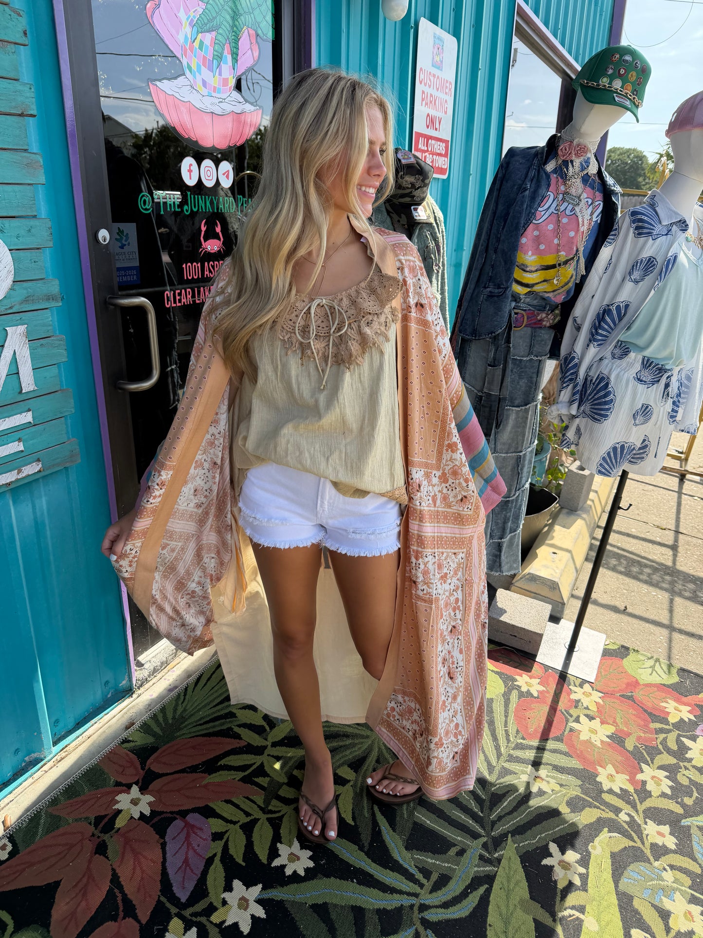 Ruffling Feathers Tank Top - Tea Stain