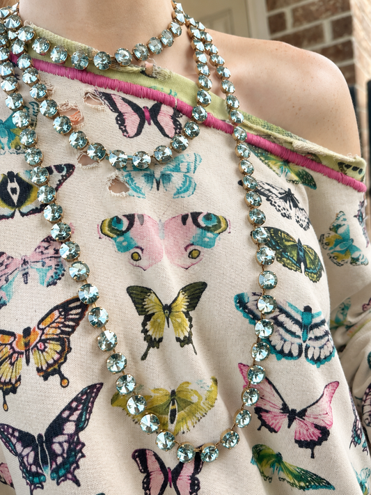 AQUA CHAMPAGNE CELIA NECKLACE